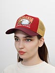 Бейсболка STETSON арт. 7761128 TRUCKER CAP EAGLE HEAD (бордовый / красный)